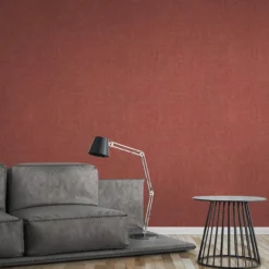 Behang Monochroom rood