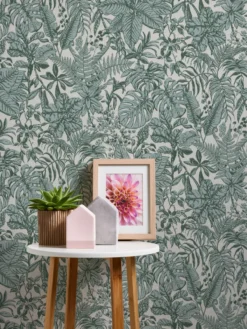 Behang Monstera & Varens Behang groen