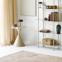 Bijzettafel Anisa beige Ø50 cm