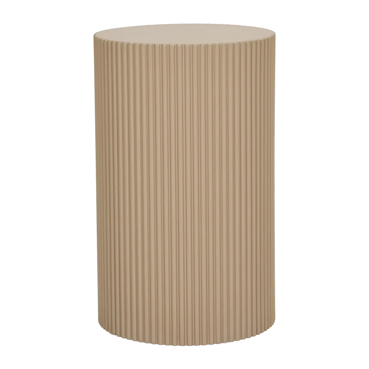 Bijzettafel Asa Ø31 cm donker beige