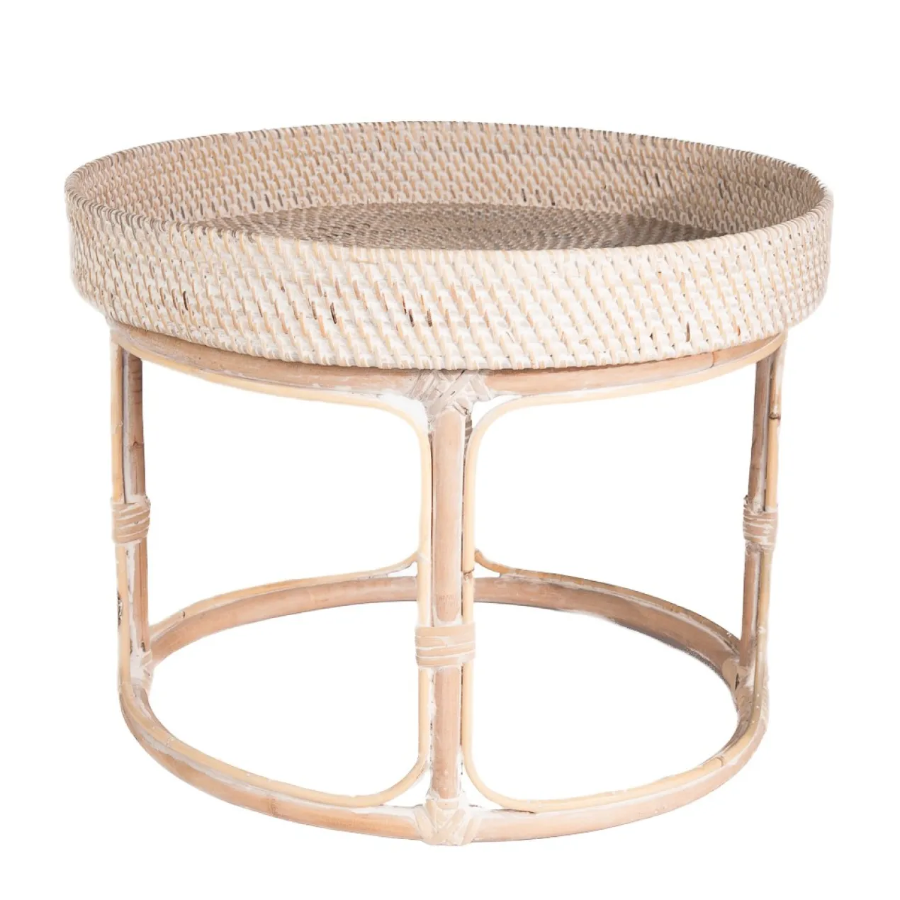 Bijzettafel Baki naturel Ø50 cm