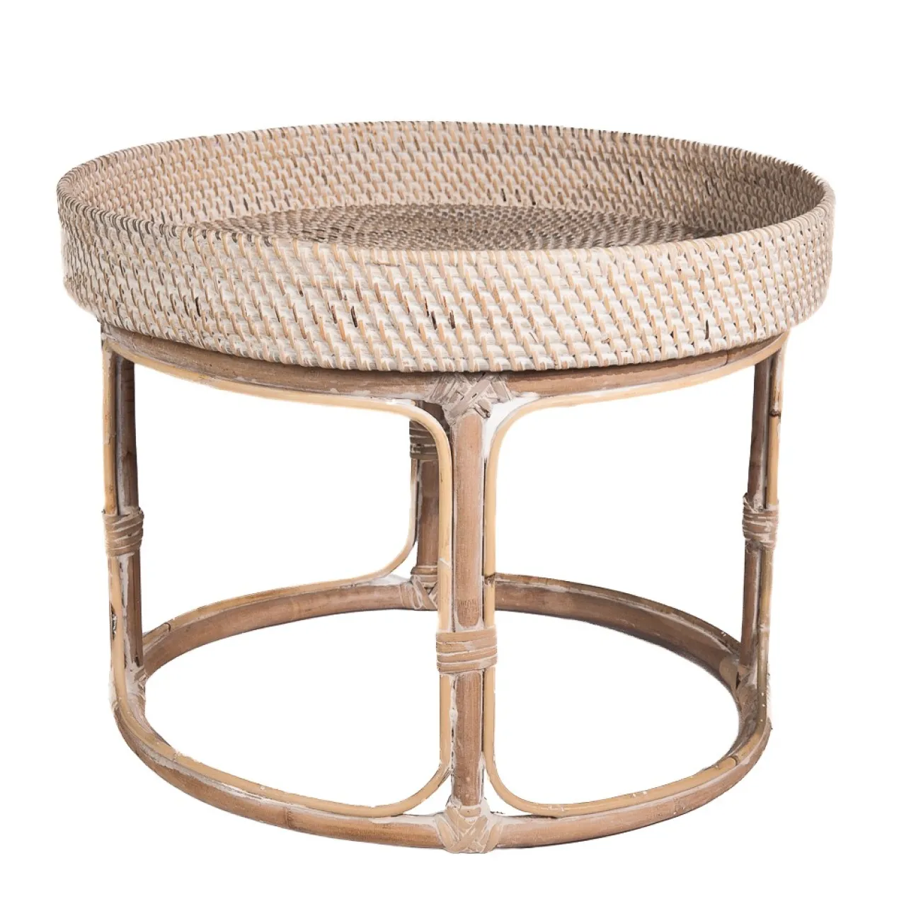 Bijzettafel Baki naturel Ø60 cm