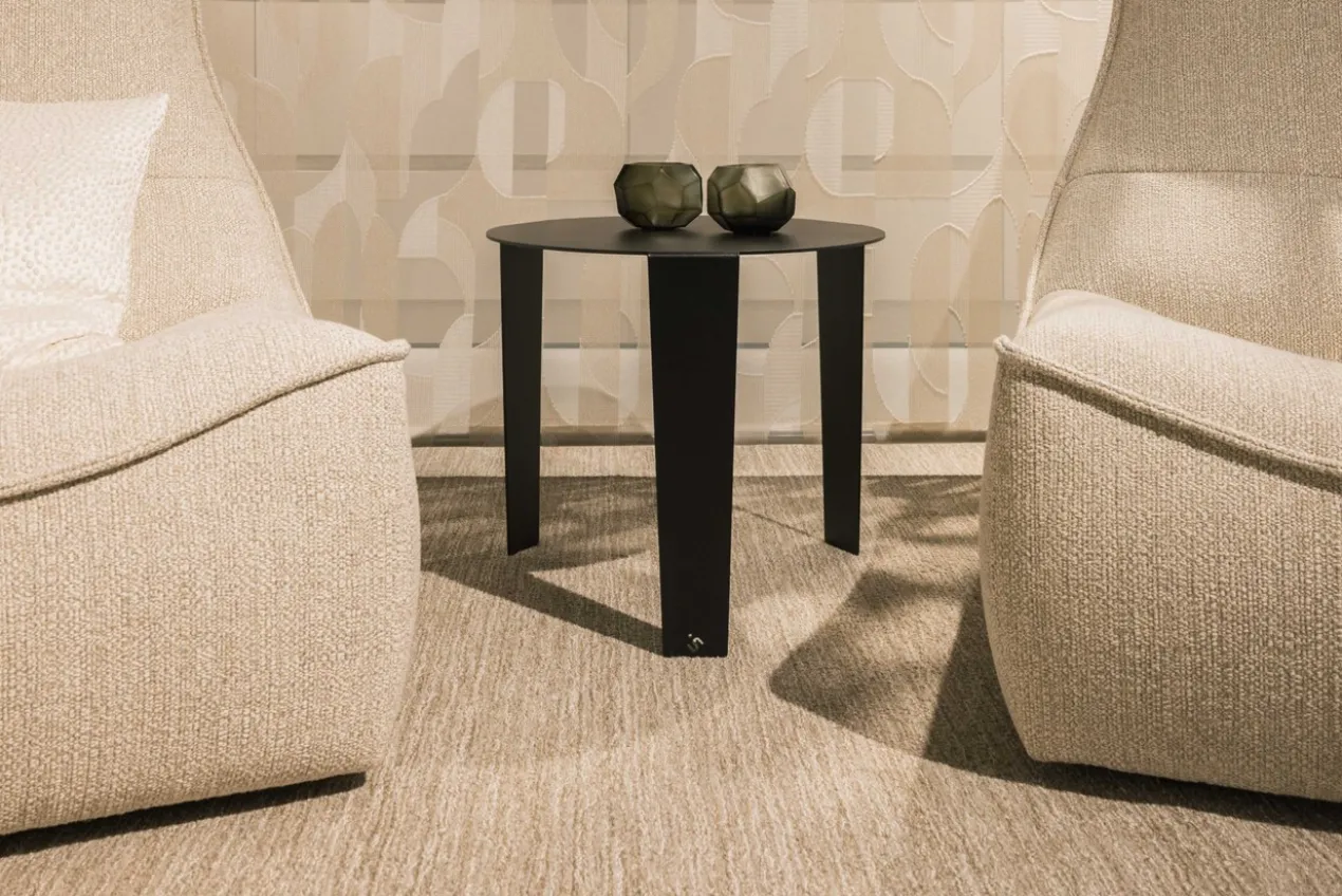 Bijzettafel Cascado 50x45 cm zwart