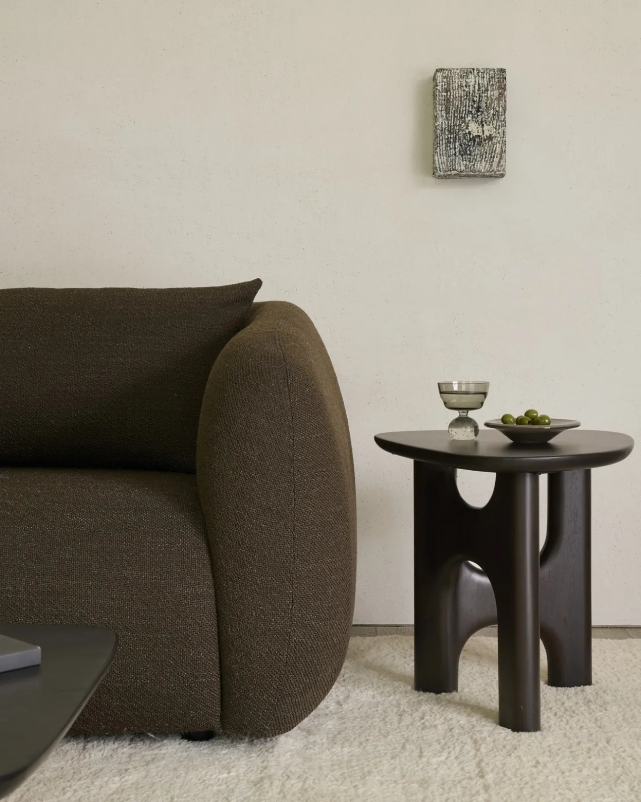 Bijzettafel Flow mahonie rose brown