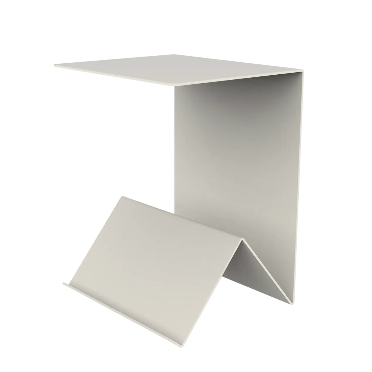 Bijzettafel Folda 30x35 cm wit