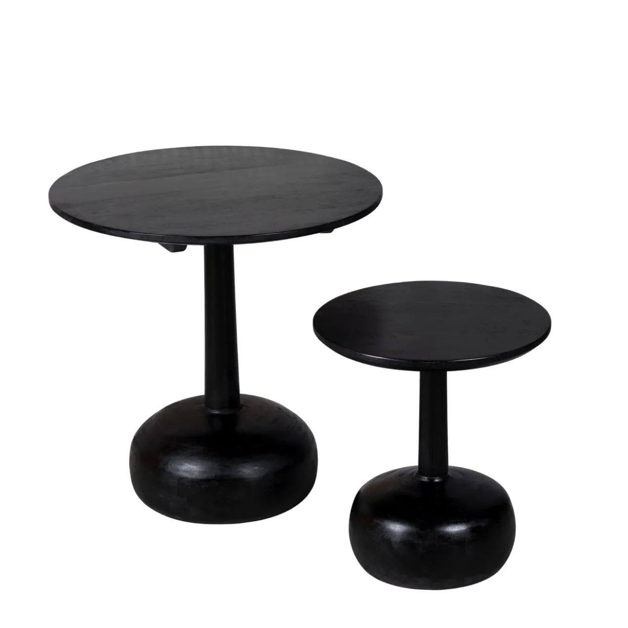 Bijzettafel Katwijk zwart - set van 2