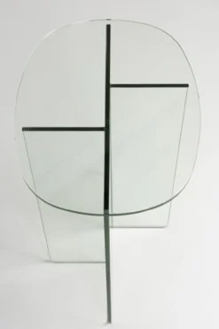Bijzettafel Linea transparant