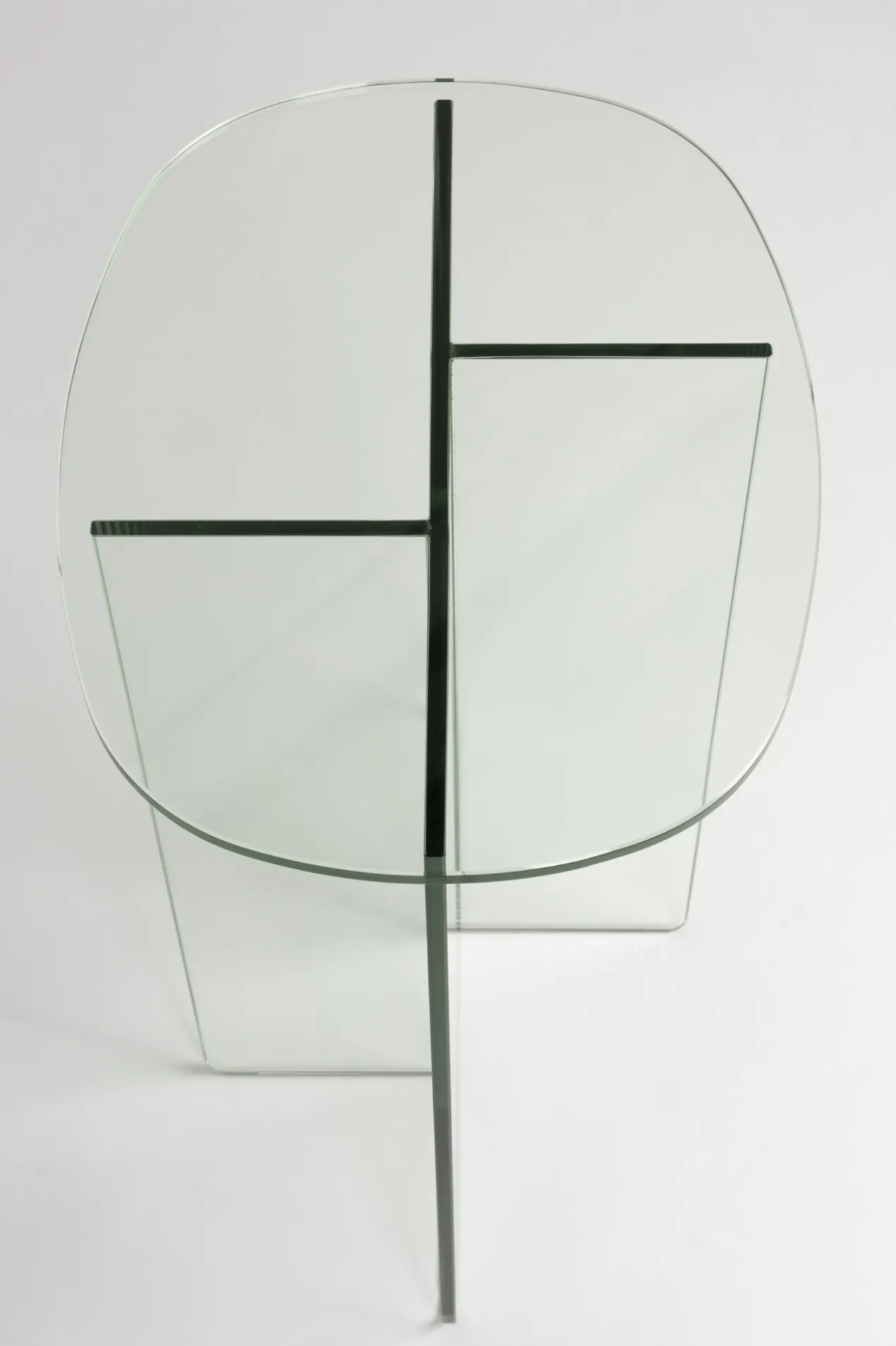 Bijzettafel Linea transparant