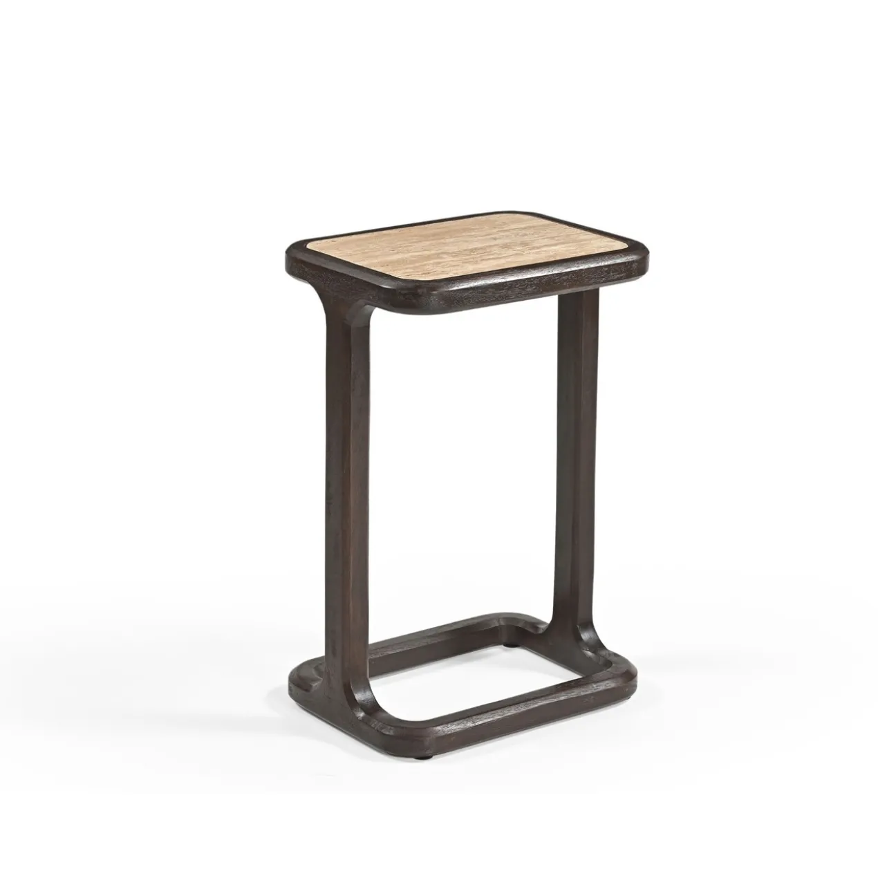 Bijzettafel Luno bruin H58 cm