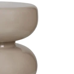 Bijzettafel Mala glossy beige