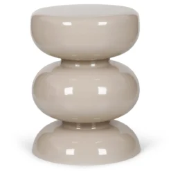 Bijzettafel Mala glossy beige