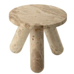 Bijzettafel Marmer beige
