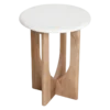 Bijzettafel Marmer Ø30 cm Kuching