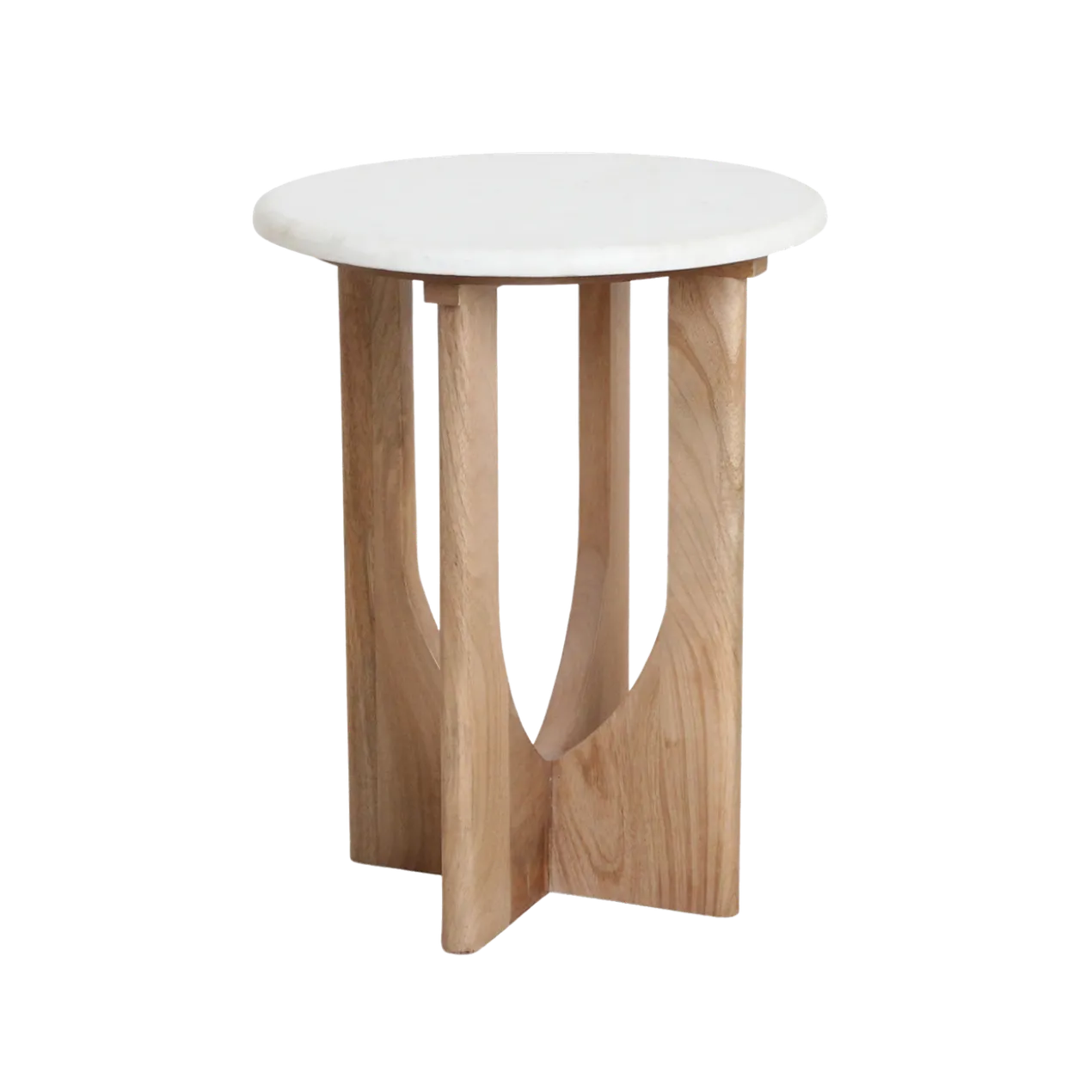 Bijzettafel Marmer Ø30 cm Kuching