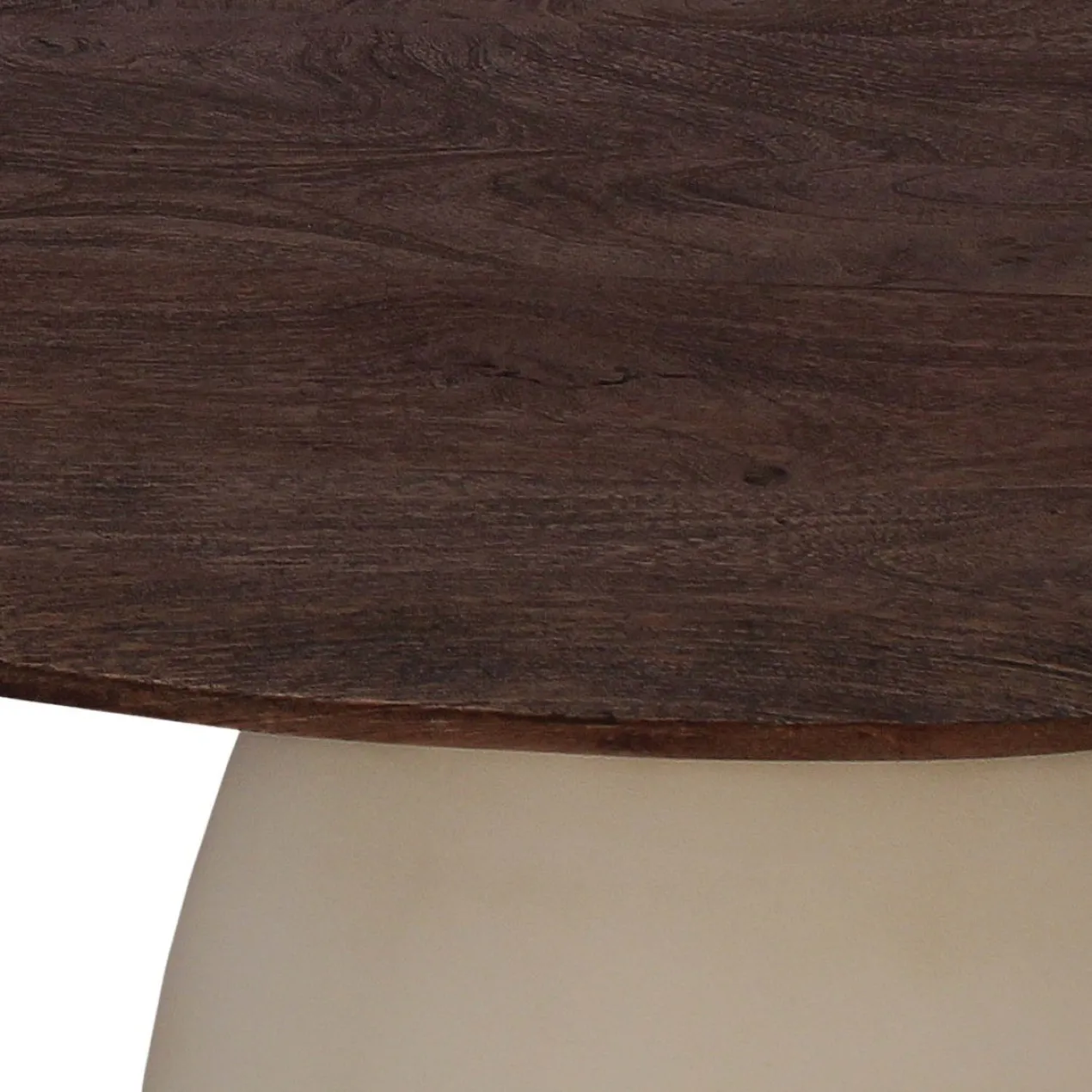 Bijzettafel Milan hout 50 cm beige