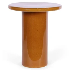 Bijzettafel Nino keramiek cognac
