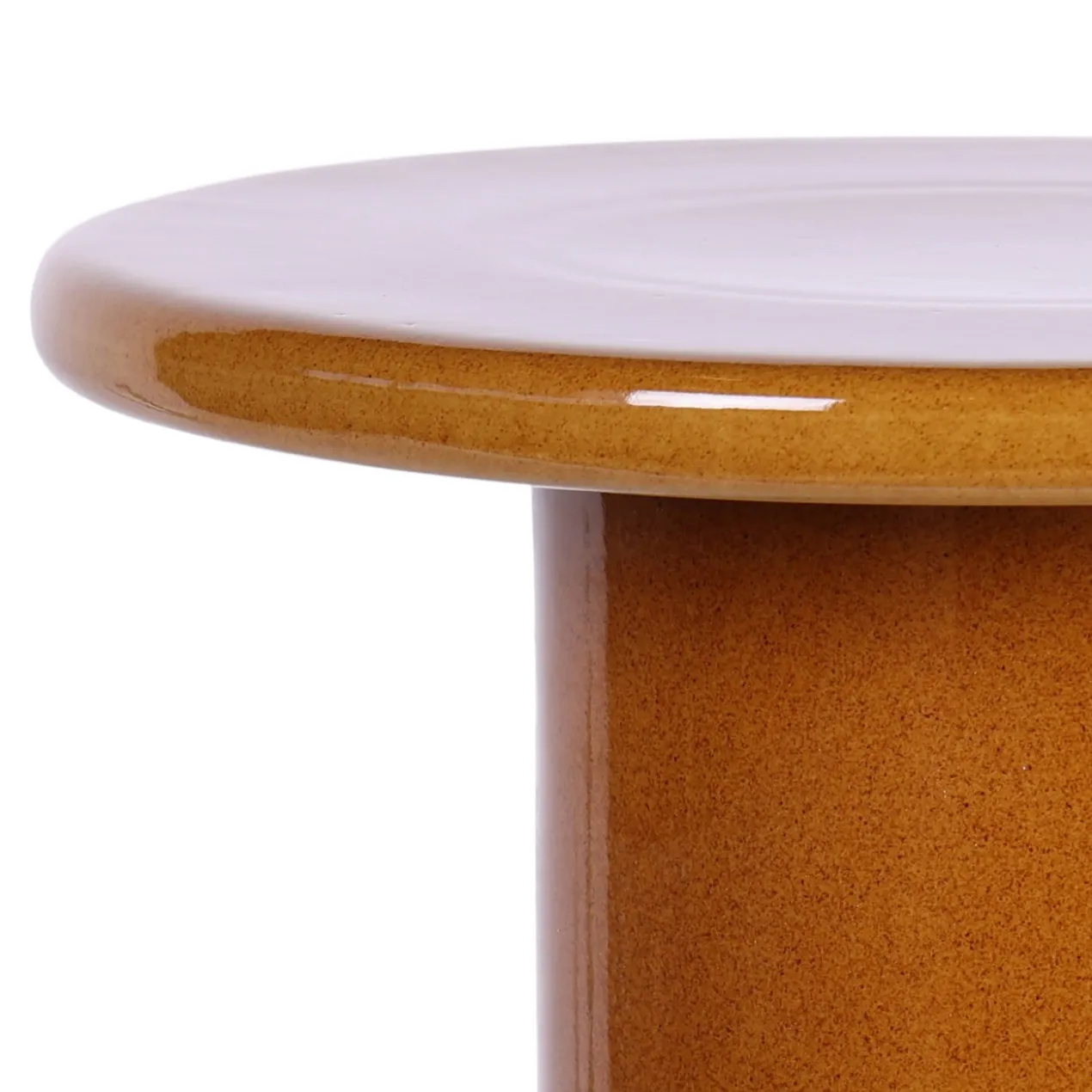 Bijzettafel Nino keramiek cognac