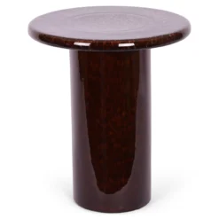 Bijzettafel Nino keramiek dark brown
