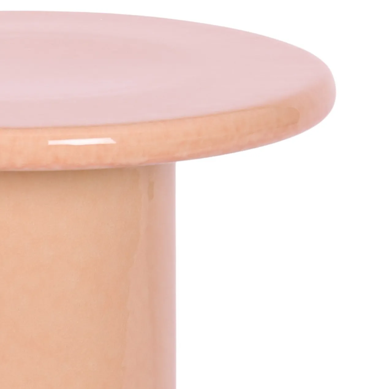 Bijzettafel Nino keramiek soft orange