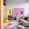 Bijzettafel Pilastro roze