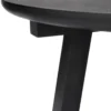 Bijzettafel Tripod zwart eiken