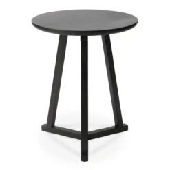 Bijzettafel Tripod zwart eiken
