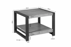 Bijzettafel Veda met onderblad