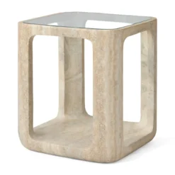 Bijzettafel Yobeko Travertine Texture
