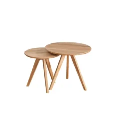 Bijzettafel Yumi (set van 2) Naturel