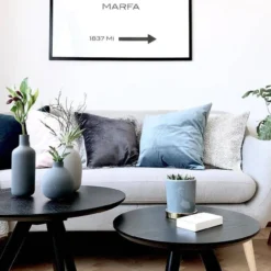 Bijzettafel Yumi (set van 2) Zwart