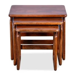 Bijzettafel Zoutelande bruin - set van 3