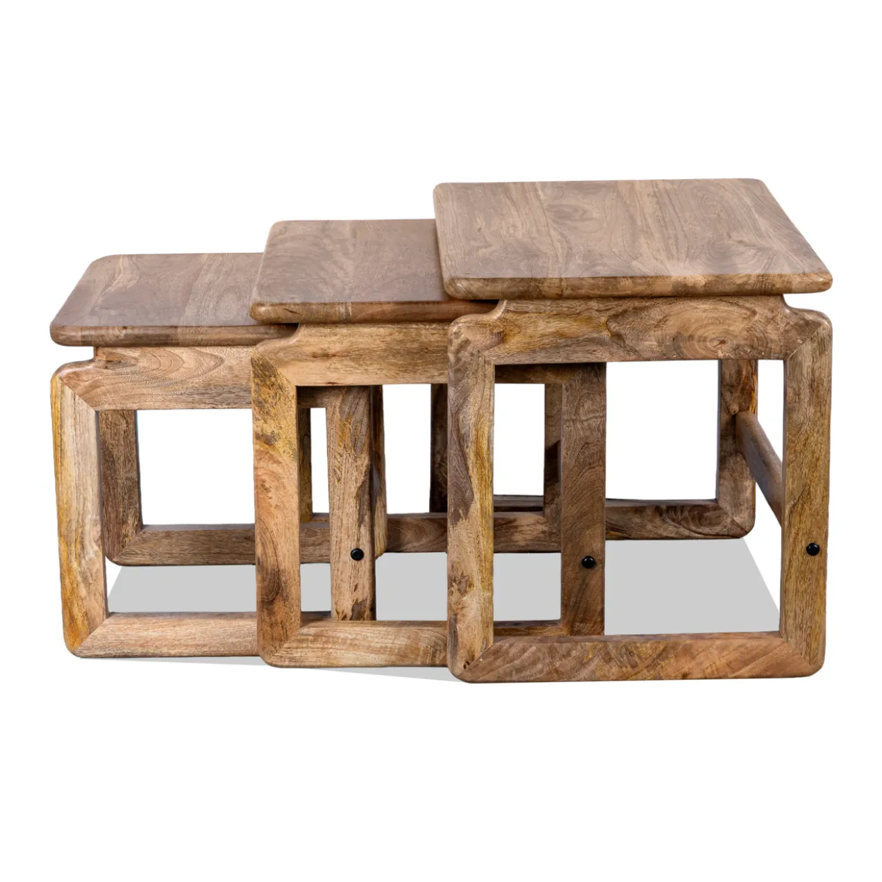 Bijzettafel Zoutelande naturel- set van 3