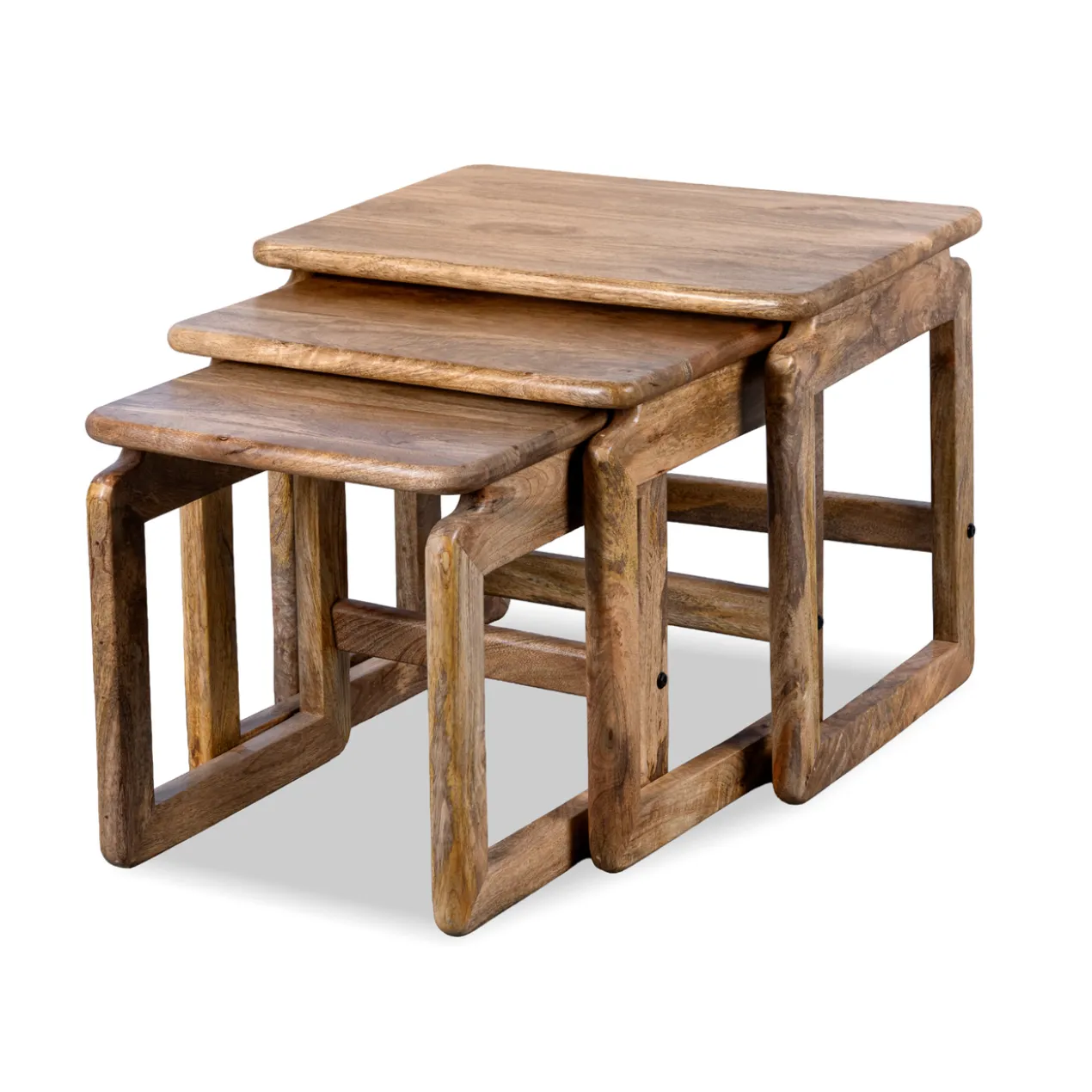 Bijzettafel Zoutelande naturel- set van 3