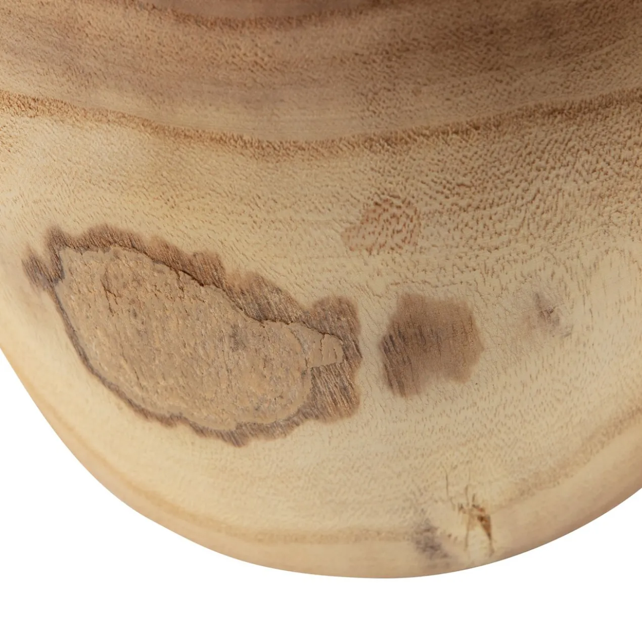 Bikkel kruk hout naturel 40xo28 cm