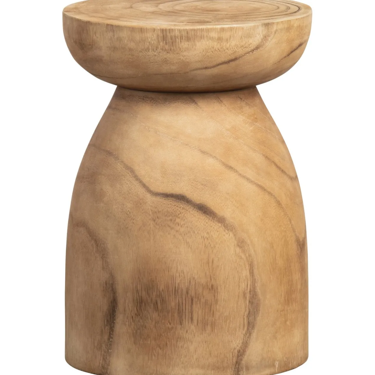 Bink kruk hout naturel 40xo28 cm