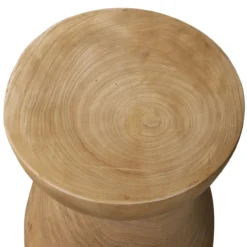 Bink kruk hout naturel 40xo28 cm