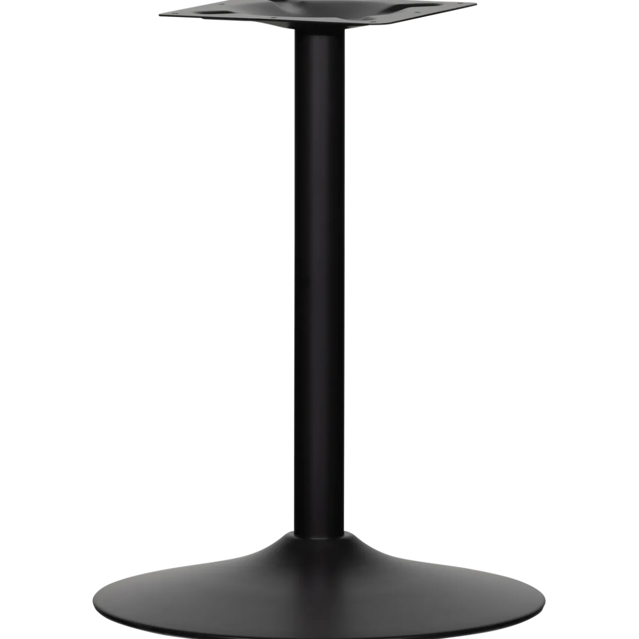 Bistro ronde buisvoet metaal matzwart 72xo54 cm