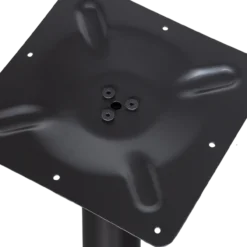 Bistro ronde buisvoet metaal matzwart 72xo54 cm