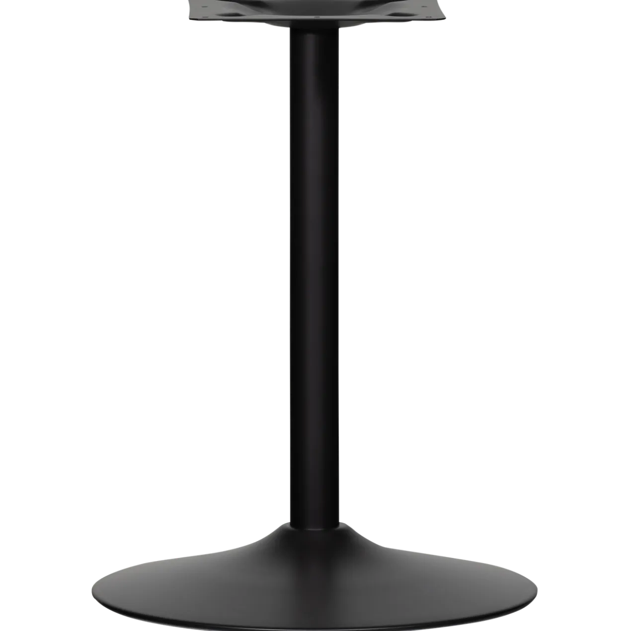 Bistro ronde buisvoet metaal matzwart 72xo54 cm