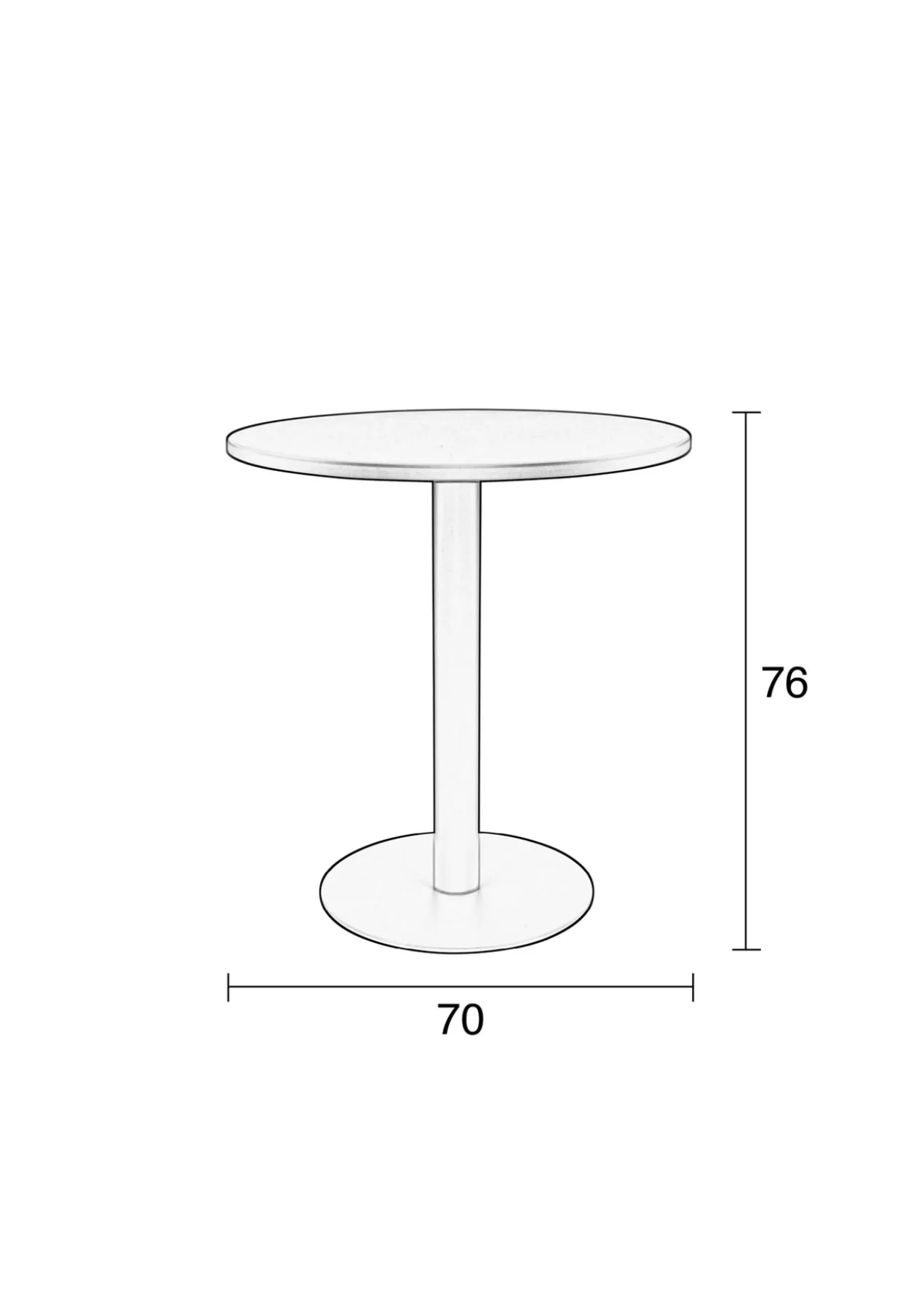 Bistro table metsu green