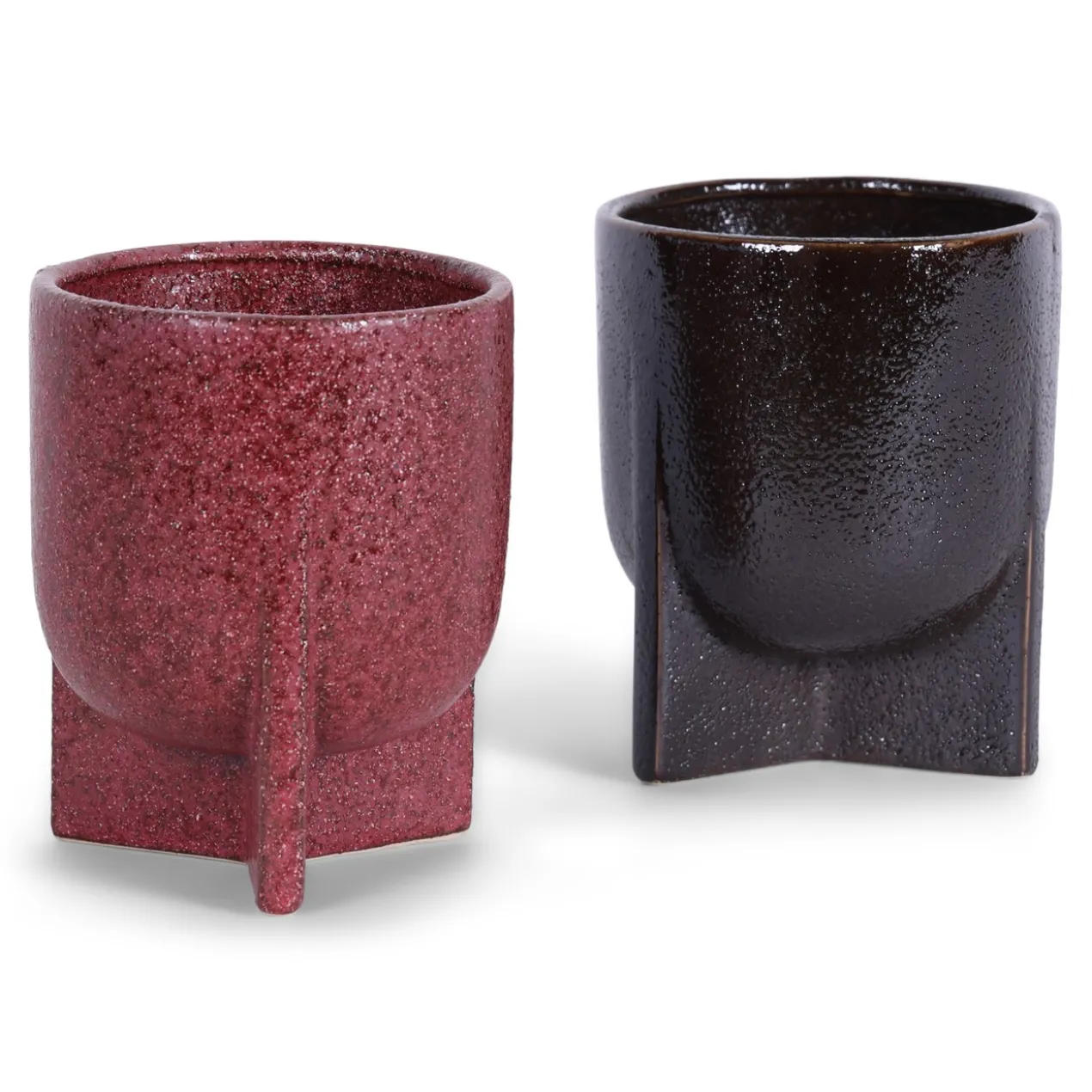 Bloempot Liva dark brown