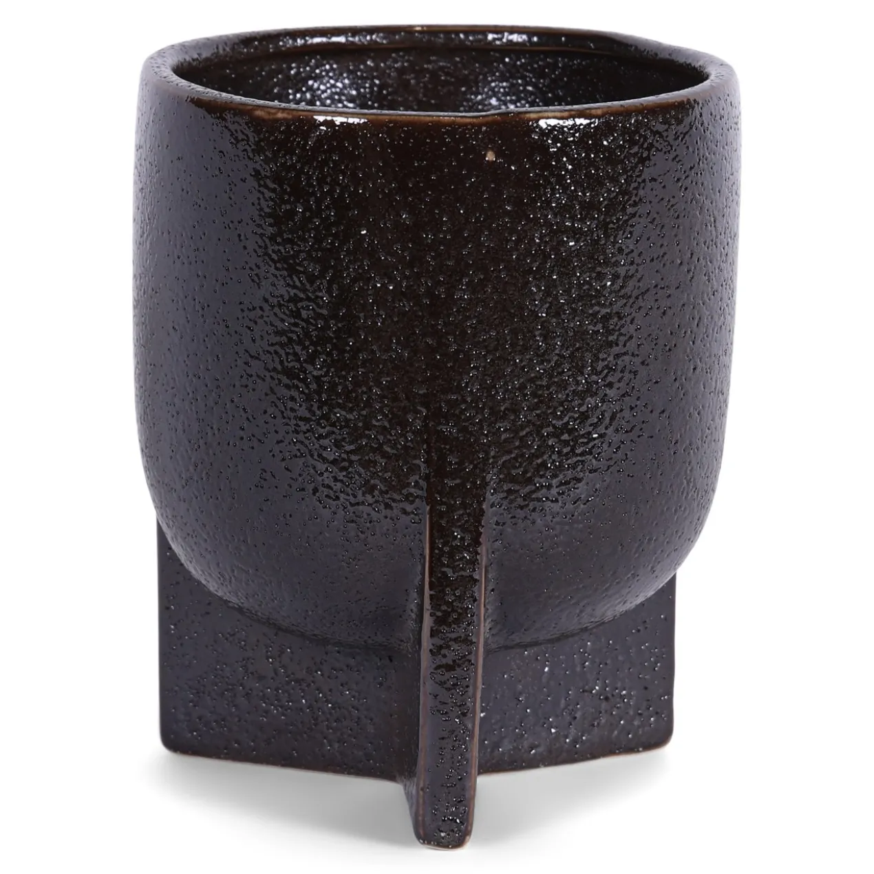 Bloempot Liva dark brown