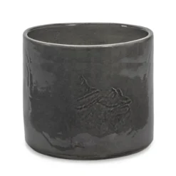Bloempot Vaso 02 anthracite H19