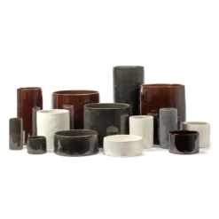 Bloempot Vaso 02 brown H19