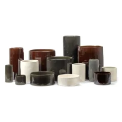 Bloempot Vaso 06 grey H29