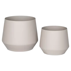 Bloempot Yannick - set van 2 Beige