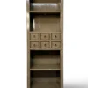 Boekenkast groen 6 lades Boekenkast groen/f 6La