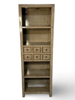 Boekenkast groen 6 lades Boekenkast groen/f 6La