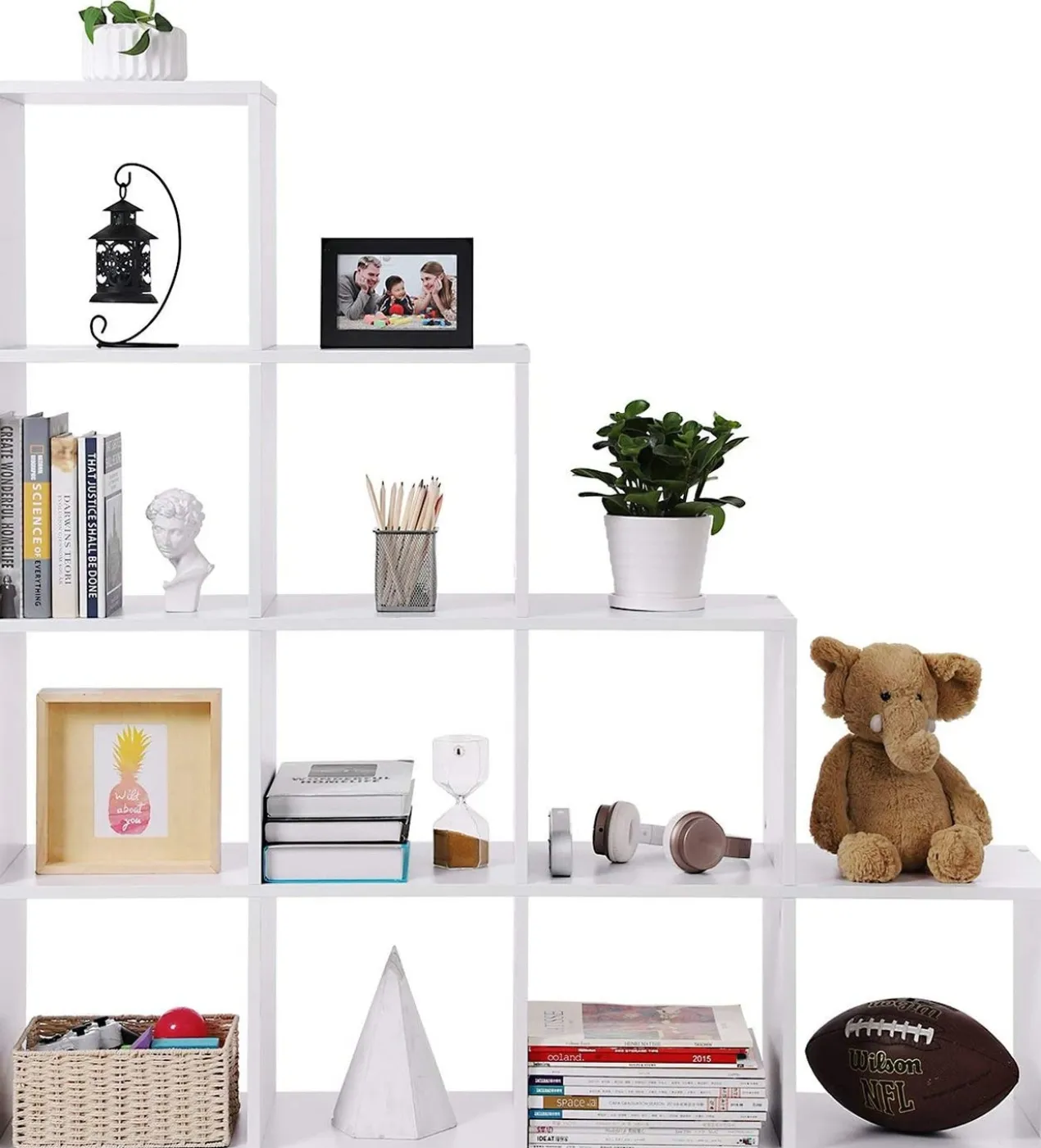 Boekenkast met 10 kubussen - Indusign Bruin