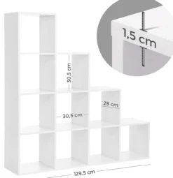 Boekenkast met 10 kubussen - Indusign Bruin